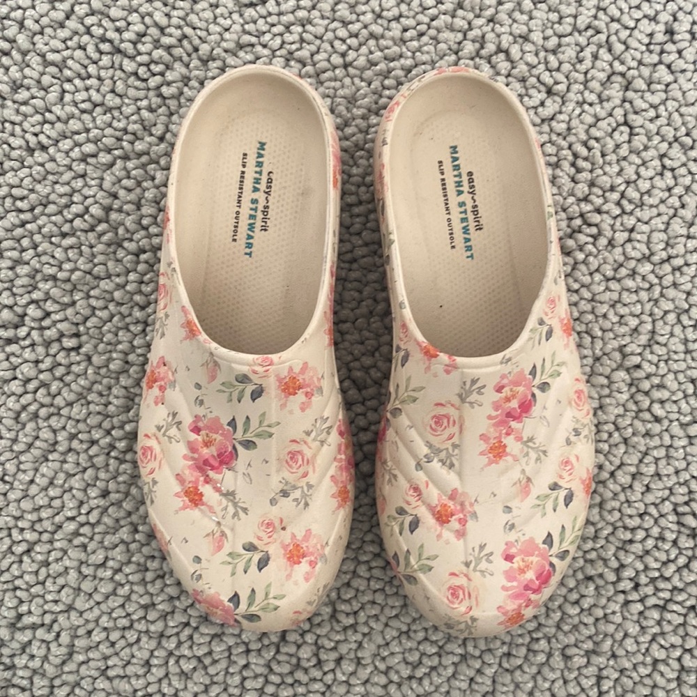 Floral garden clogs Martha Stewart slip resistant